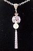 Bali Bead with Swarovski Crystal and Tassles