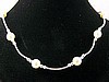 Swarovski Pearl & Sterling Silver Tube Necklace