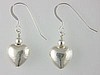 Sterling Silver Puff Heart Earrings